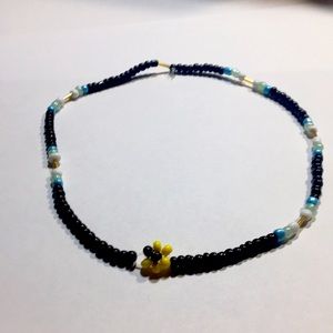 Midnight moon choker necklace
